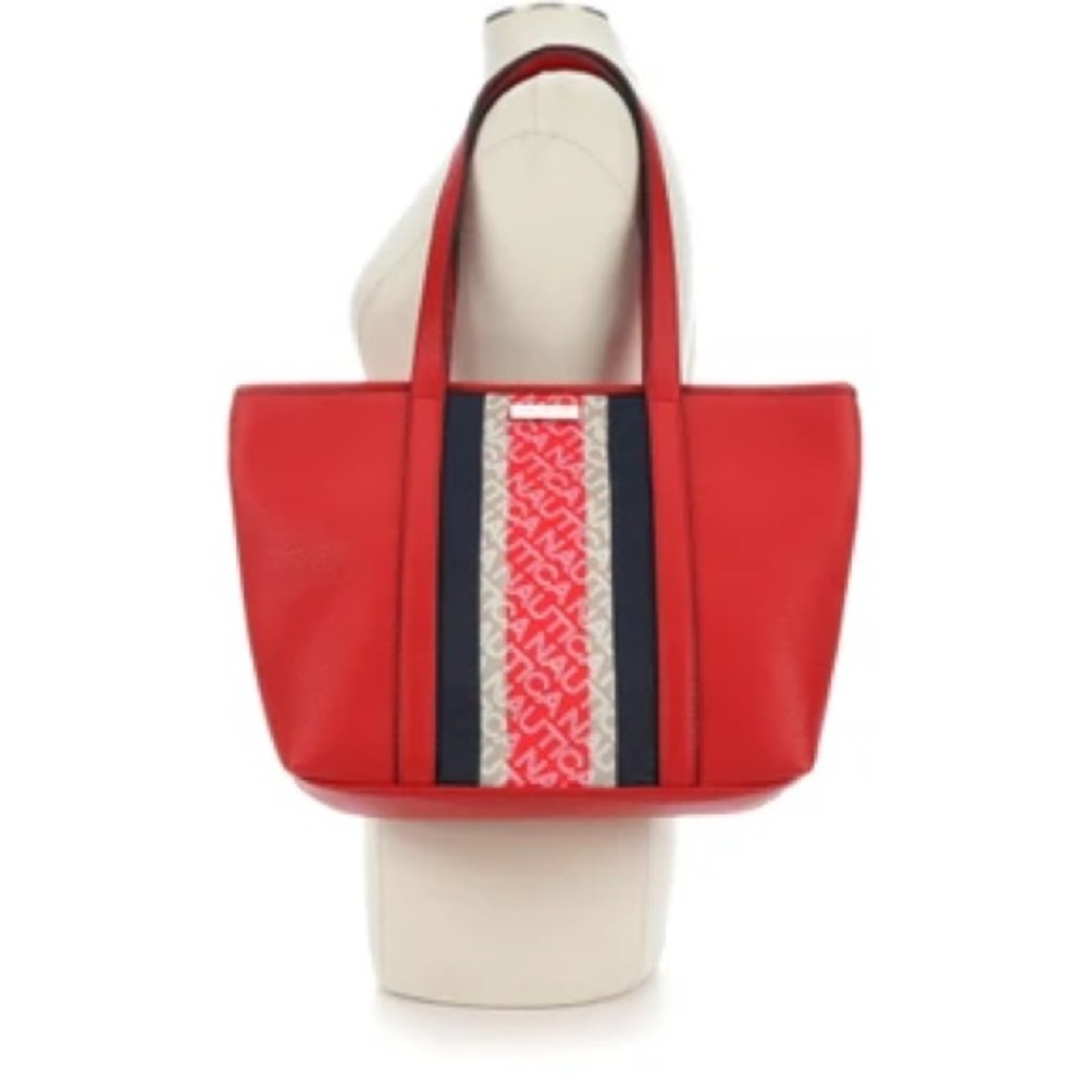 NAUTICA Shoreline Tote Bag in Bright Red
